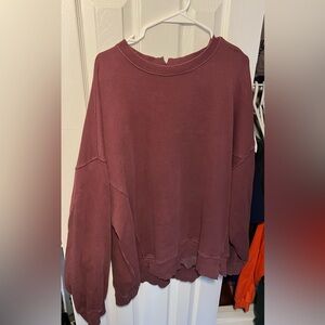 Aerie Maroon Sweatshirt